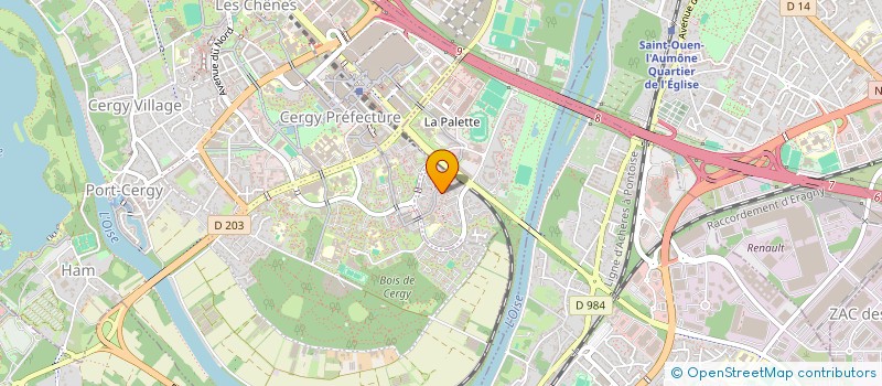 localisation de l'entreprise MADAME LAUREN BERNARD  PONTOISE