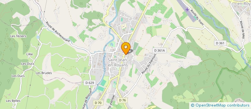 localisation de l'entreprise MADAME LAUREN BLANC à SAINT-JEAN-EN-ROYANS