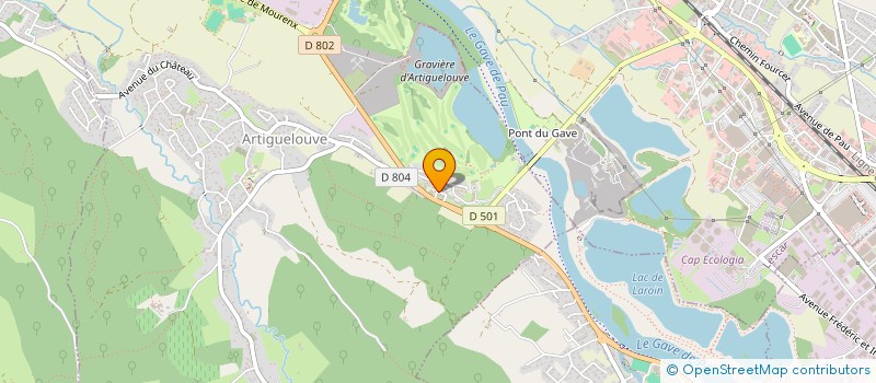 localisation de l'entreprise MADAME LAUREN BRANCO  ARTIGUELOUVE