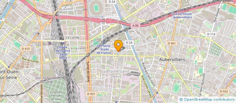 localisation de l'entreprise MADAME LAUREN CORISCO  AUBERVILLIERS