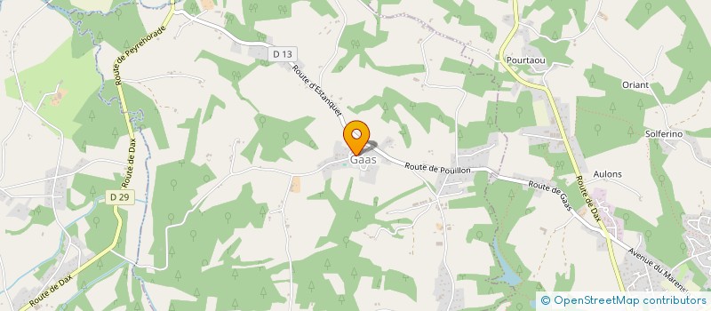 localisation de l'entreprise MADAME LAUREN CREUSAT  GAAS