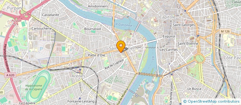 localisation de l'entreprise MADAME LAUREN DU TERRAIL  TOULOUSE