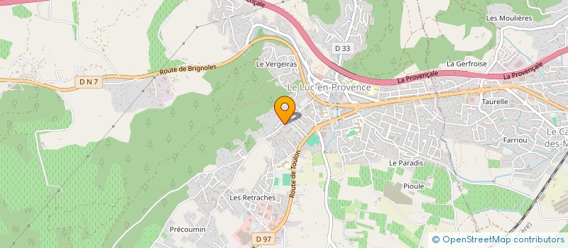 localisation de l'entreprise MADAME LAUREN GAUDILLERE  LE LUC