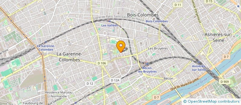 localisation de l'entreprise MADAME LAUREN HADDAD à BOIS-COLOMBES