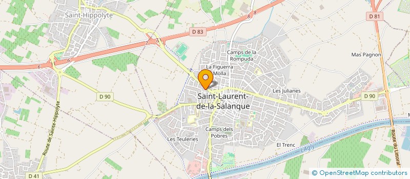 localisation de l'entreprise MADAME LAUREN LAMIRAULT à SAINT-LAURENT-DE-LA-SALANQUE