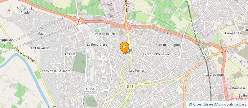 localisation de l'entreprise MADAME LAUREN MOURER à BEZIERS
