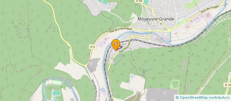 localisation de l'entreprise MADAME LAUREN MULLER  MOYEUVRE-GRANDE