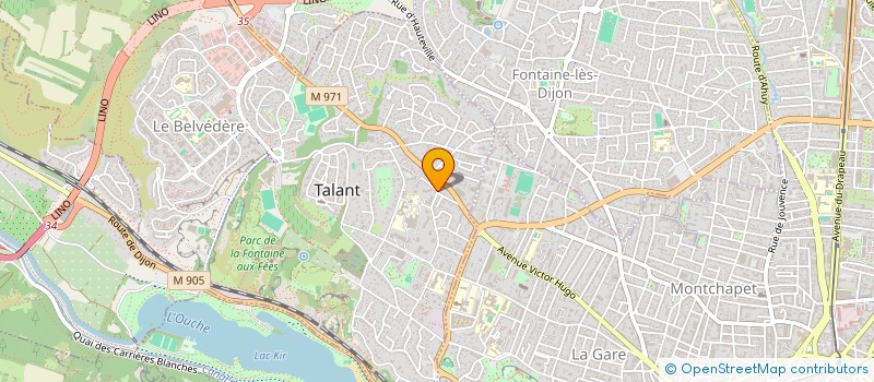 localisation de l'entreprise MADAME LAUREN PETITCOLAS  TALANT