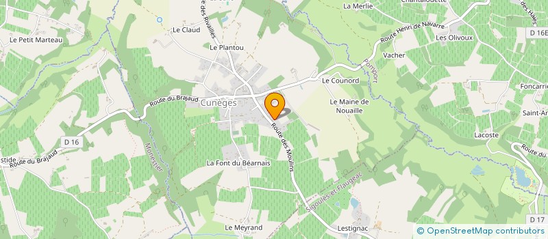 localisation de l'entreprise MADAME LAUREN TAIT  RAZAC-DE-SAUSSIGNAC