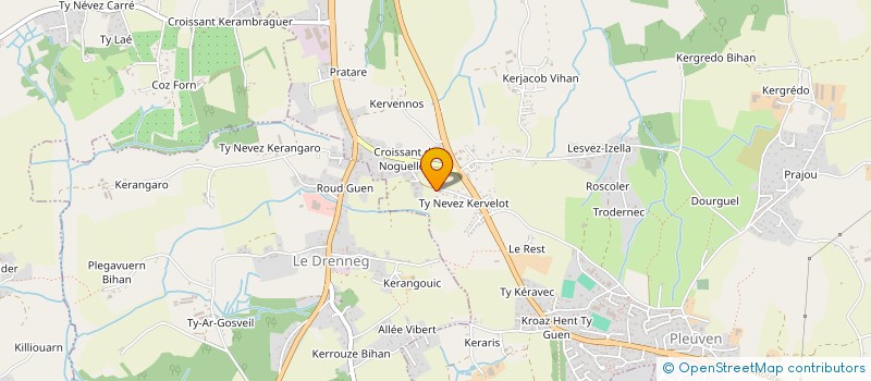 localisation de l'entreprise MADAME LAUREN THUAUD  PLEUVEN