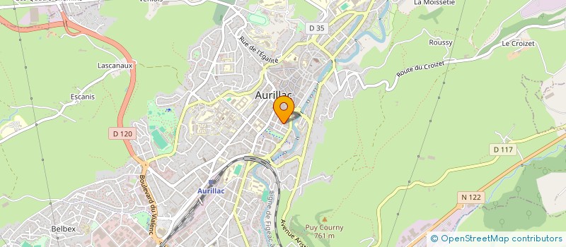 localisation de l'entreprise MADAME LAURENCE ADNET à AURILLAC