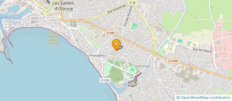 localisation de l'entreprise MADAME LAURENCE ANDRIEUX à LES SABLES D'OLONNE