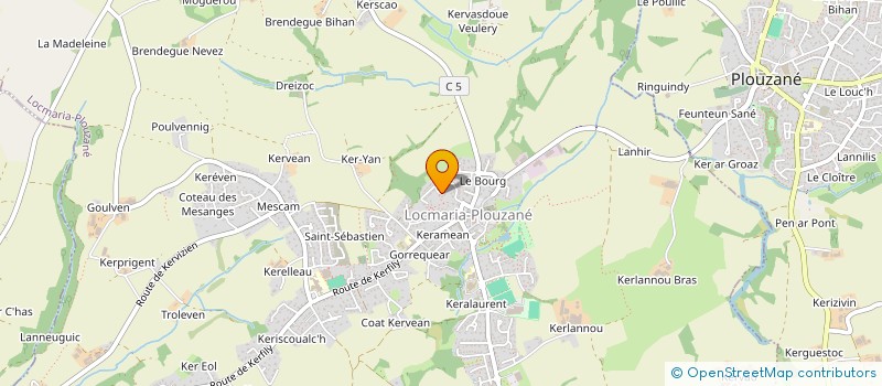 localisation de l'entreprise MADAME LAURENCE ANDRO  LOCMARIA-PLOUZANE