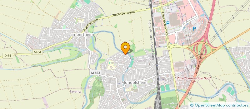 localisation de l'entreprise MADAME LAURENCE ANNA  MUNDOLSHEIM