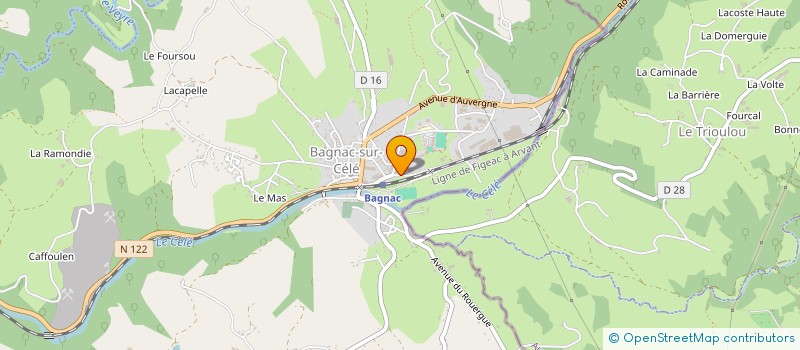 localisation de l'entreprise MADAME LAURENCE ARLIGUIE  BAGNAC-SUR-CELE