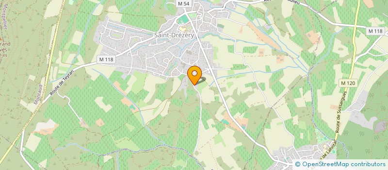 localisation de l'entreprise MADAME LAURENCE ARNAUD  SAINT-DREZERY