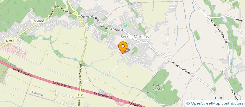 localisation de l'entreprise MADAME LAURENCE ARTIGUES  SERRES-MORLAAS