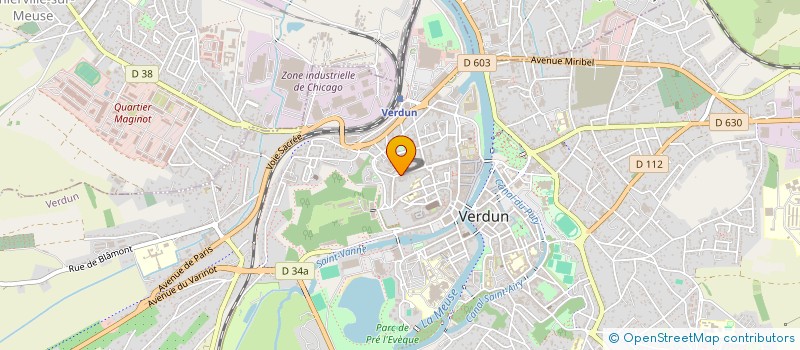 localisation de l'entreprise MADAME LAURENCE AUBREVILLE à VERDUN