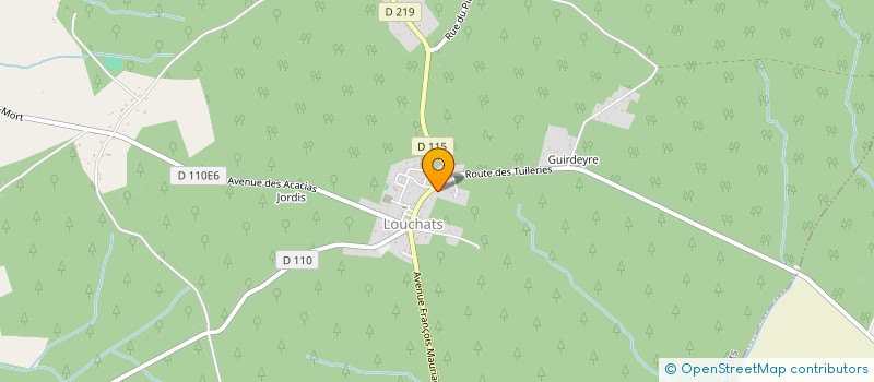 localisation de l'entreprise MADAME LAURENCE AUBRY  LOUCHATS