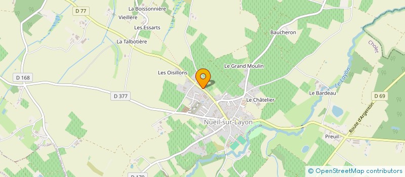 localisation de l'entreprise MADAME LAURENCE AUDEFRAY à LYS-HAUT-LAYON