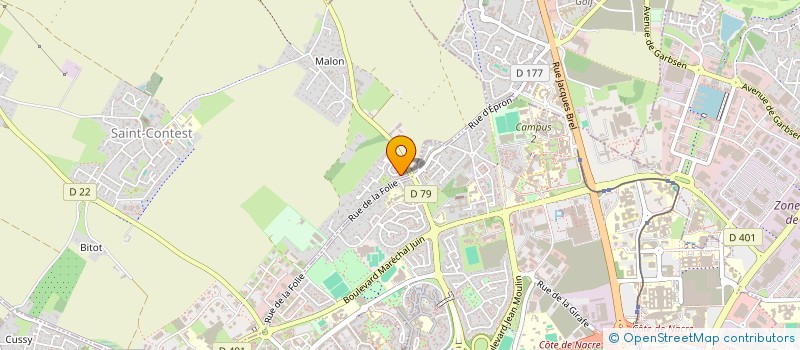 localisation de l'entreprise MADAME LAURENCE AUGER  SAINT-CONTEST