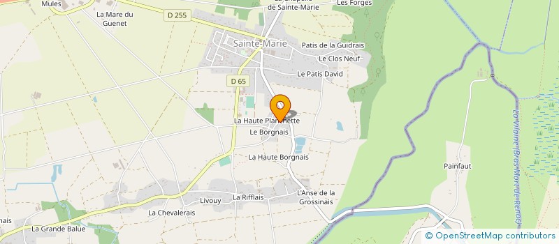 localisation de l'entreprise MADAME LAURENCE AURARD à SAINTE-MARIE