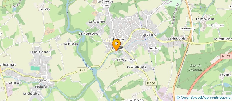 localisation de l'entreprise MADAME LAURENCE AUTRET à PLESLIN-TRIGAVOU