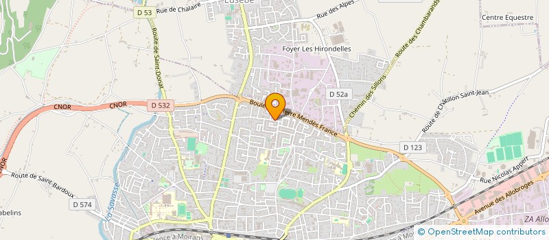 localisation de l'entreprise MADAME LAURENCE AUTUSSE  ROMANS-SUR-ISERE