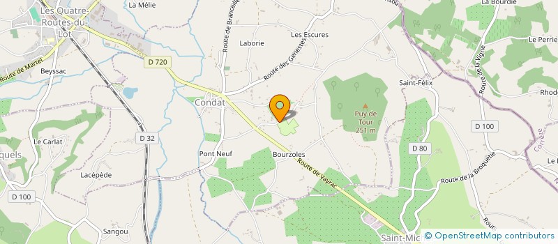 localisation de l'entreprise MADAME LAURENCE AUVITY  SAINT-MICHEL-DE-BANNIERES