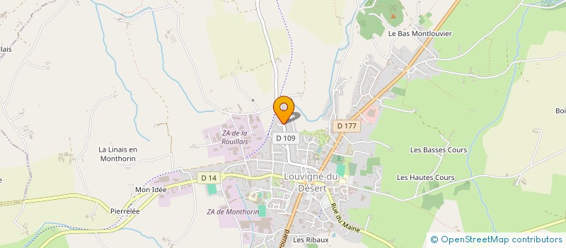 localisation de l'entreprise MADAME LAURENCE BAILLIEUL  LOUVIGNE-DU-DESERT