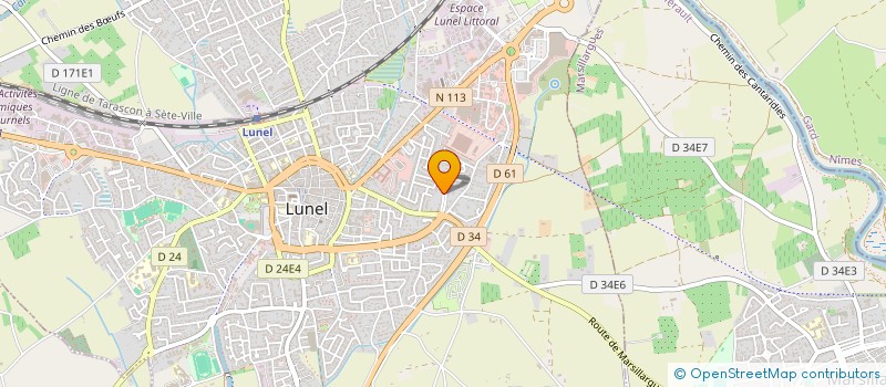 localisation de l'entreprise MADAME LAURENCE BAILLY à LUNEL