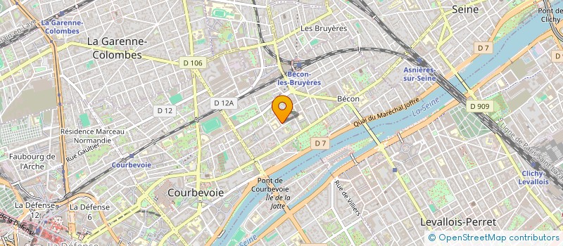 localisation de l'entreprise MADAME LAURENCE BALLE-CALIX à COURBEVOIE