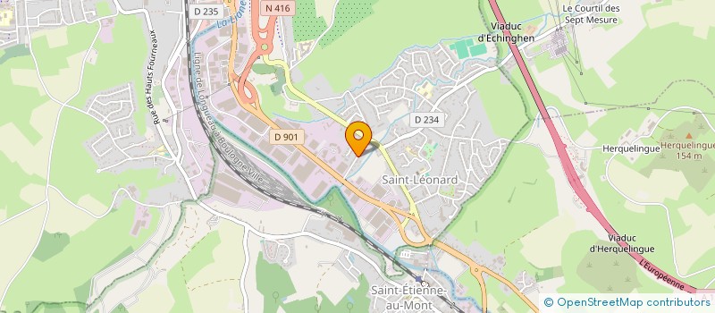 localisation de l'entreprise MADAME LAURENCE BALY  SAINT-LEONARD