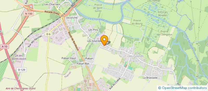 localisation de l'entreprise MADAME LAURENCE BANET  LES GONDS