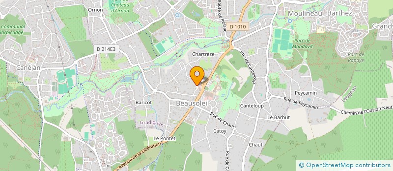 localisation de l'entreprise MADAME LAURENCE BARBARA SAULAIS  GRADIGNAN