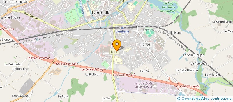 localisation de l'entreprise MADAME LAURENCE BARBE  LAMBALLE-ARMOR