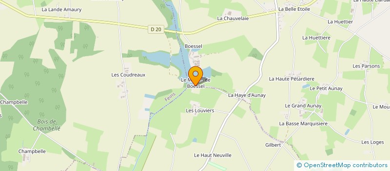 localisation de l'entreprise MADAME LAURENCE BARBOT  SAINT-AUBIN-DU-CORMIER