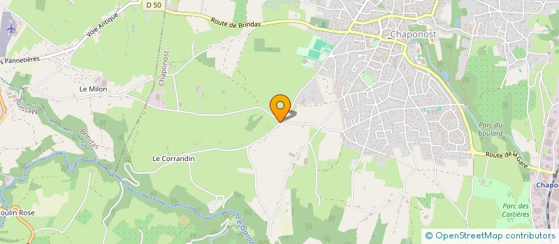 localisation de l'entreprise MADAME LAURENCE BARRALON  CHAPONOST