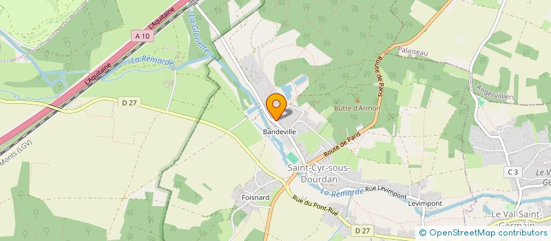 localisation de l'entreprise MADAME LAURENCE BARRE  SAINT-CYR-SOUS-DOURDAN