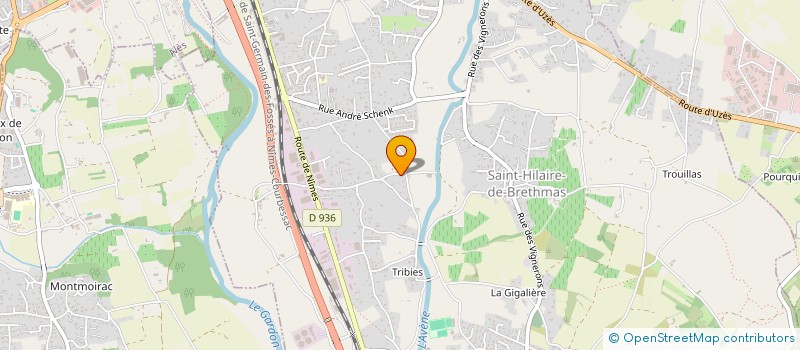 localisation de l'entreprise MADAME LAURENCE BATAILLE  SAINT-HILAIRE-DE-BRETHMAS