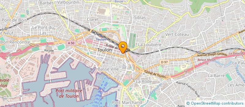 localisation de l'entreprise MADAME LAURENCE BATTINI  TOULON