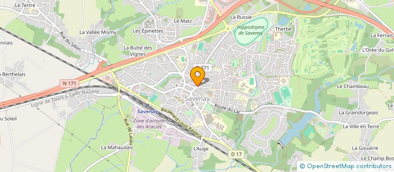 localisation de l'entreprise MADAME LAURENCE BAUD  SAVENAY