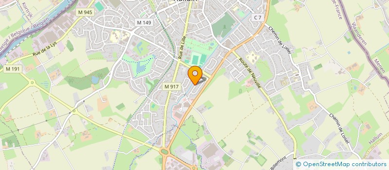 localisation de l'entreprise MADAME LAURENCE BAUDOIN  HALLUIN