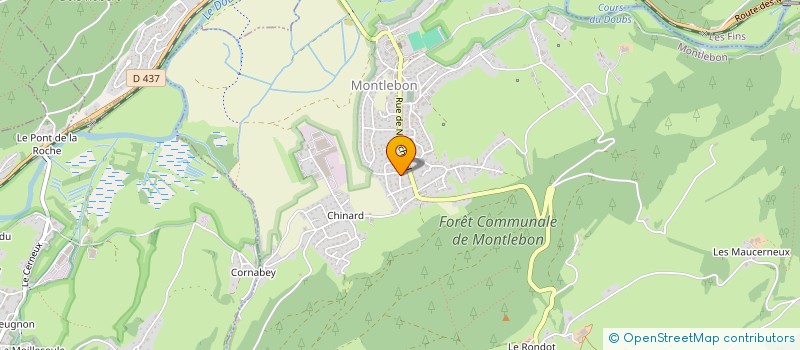 localisation de l'entreprise MADAME LAURENCE BAVEREL  MONTLEBON