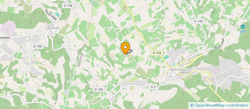 localisation de l'entreprise MADAME LAURENCE BAYON  BONNIEUX