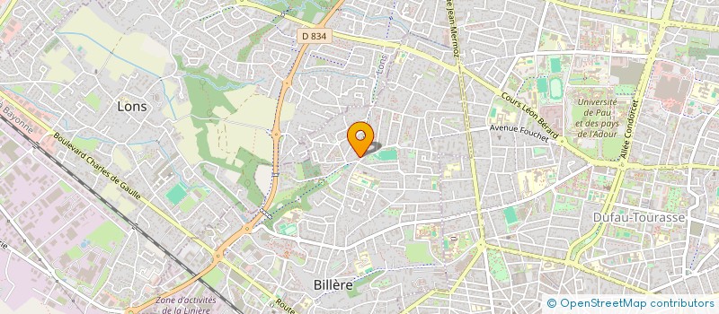 localisation de l'entreprise MADAME LAURENCE BEAUDIC  BILLERE