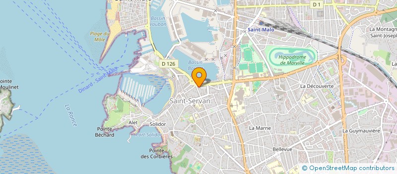 localisation de l'entreprise MADAME LAURENCE BEBIN  SAINT-MALO