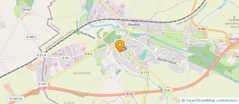 localisation de l'entreprise MADAME LAURENCE BEDEL  HOUDAN