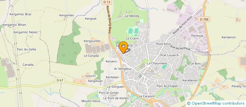 localisation de l'entreprise MADAME LAURENCE BELLE à GOUESNOU