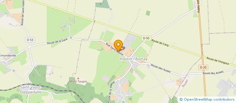 localisation de l'entreprise MADAME LAURENCE BELLET  HAUTOT-L'AUVRAY